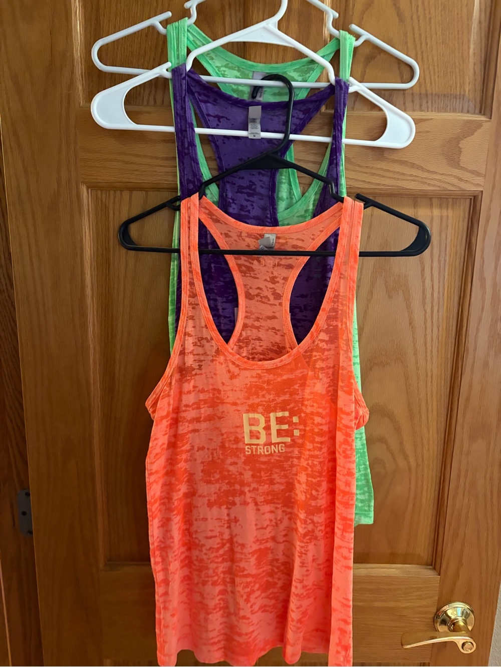 Next Level Apparel Set of 3 Neon Racerback Tanks